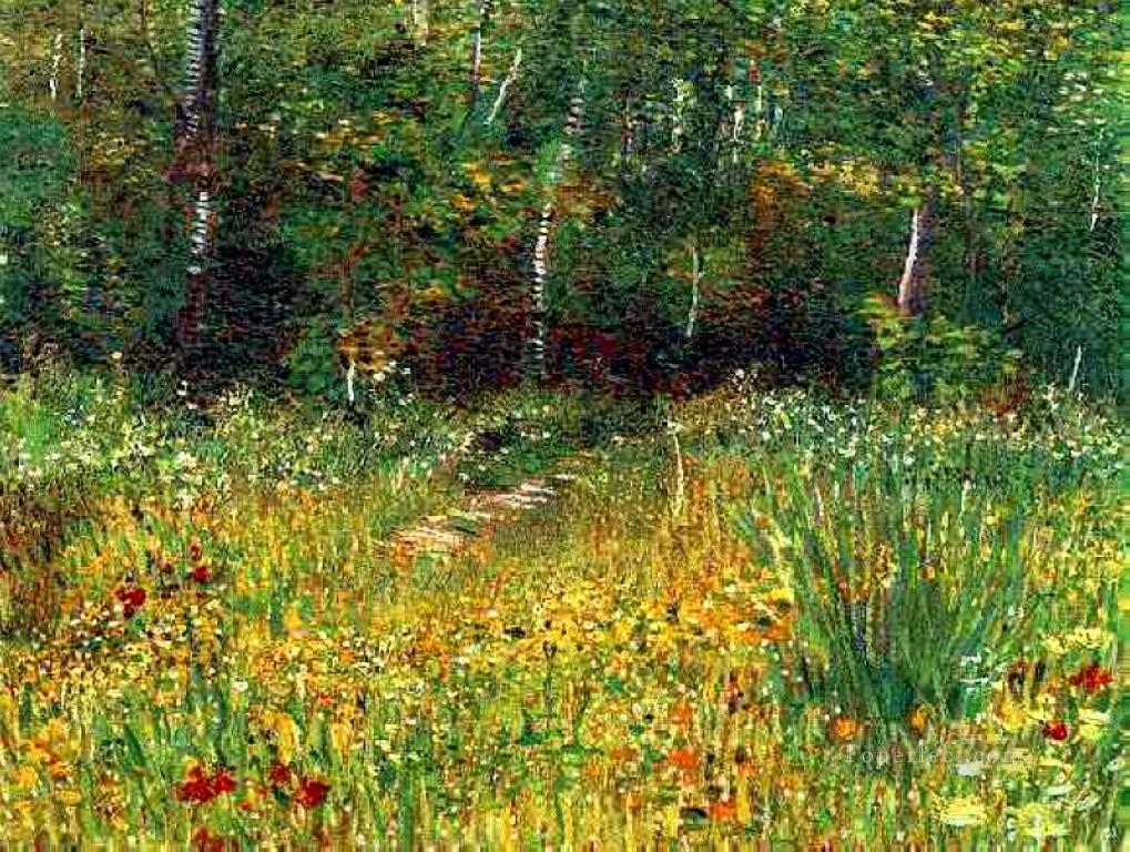 Park at Asnieres in Spring Vincent van Gogh Oil Paintings